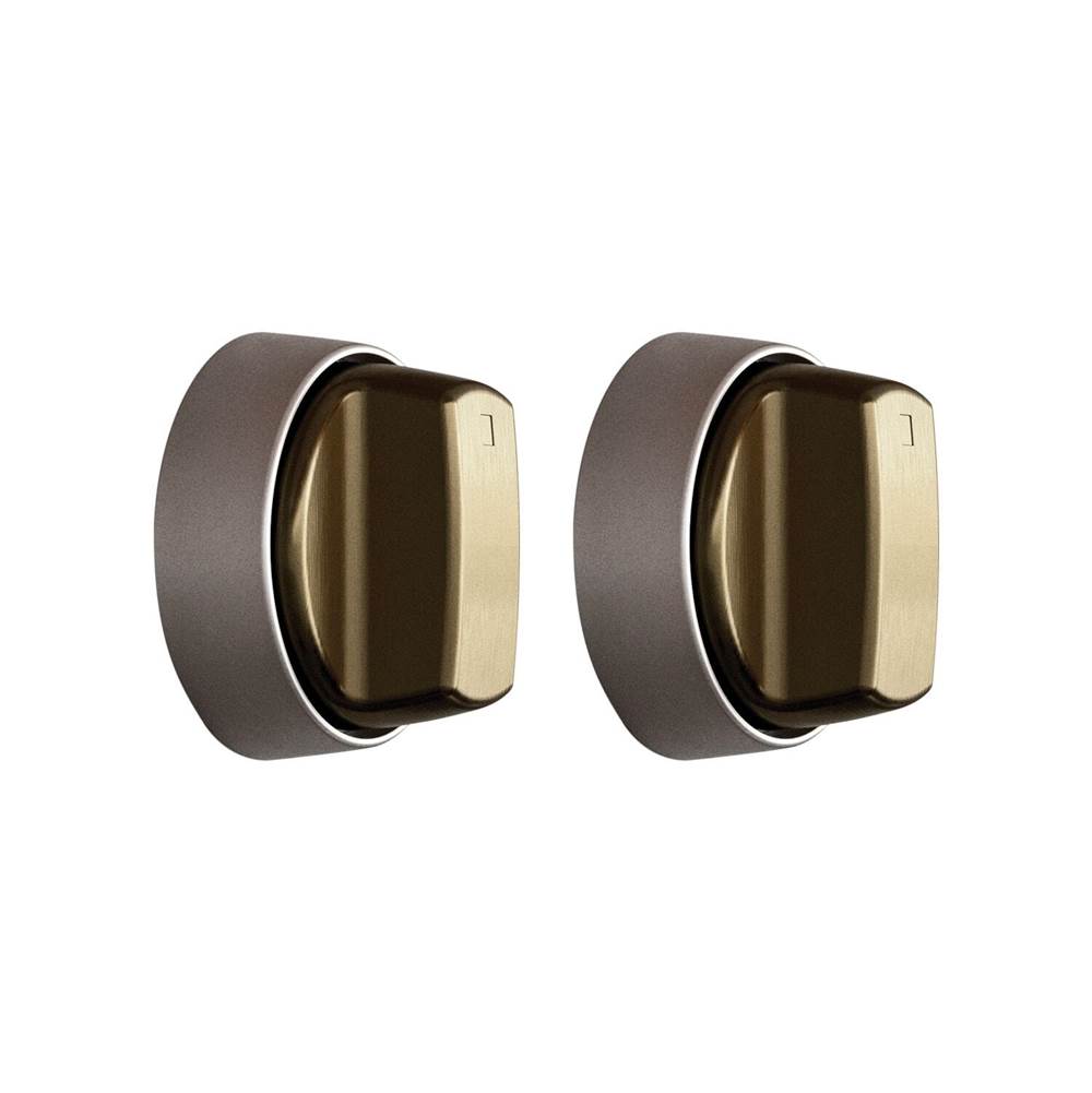 Wolf - Brushed Brass Knobs
