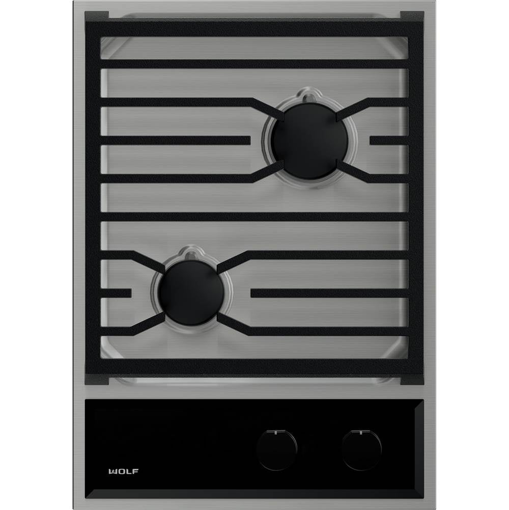 Wolf - 15'' Transitional Framed, Gas Cooktop, Ss, Ng - Stainless Steel