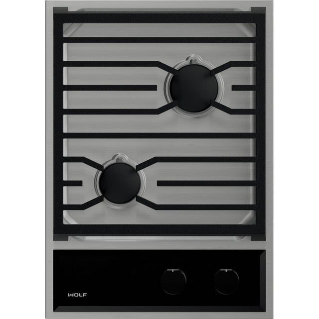 Wolf - 15'' Transitional Framed, Gas Cooktop, Ss, Ng - Stainless Steel