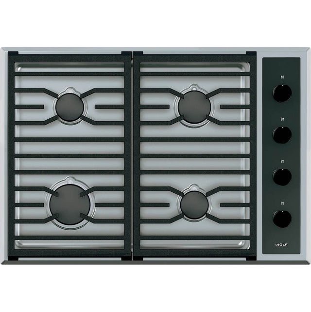 Wolf - 30'' Transitional Gas Cooktop / Ng - Stainless Steel