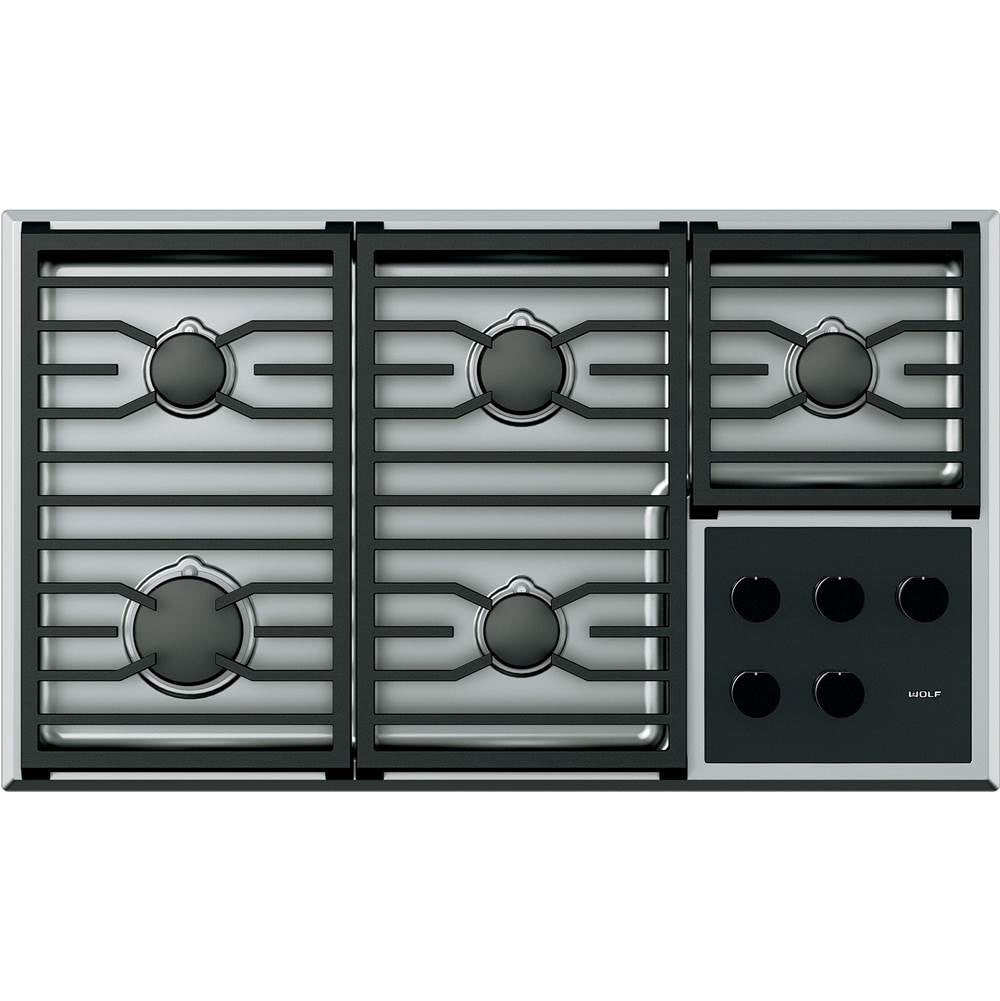 Wolf - 36'' Transitional Gas Cooktop / Ng - Stainless Steel