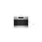 24'' M Series Contemporary Stainless Steel Handleless Convection Steam