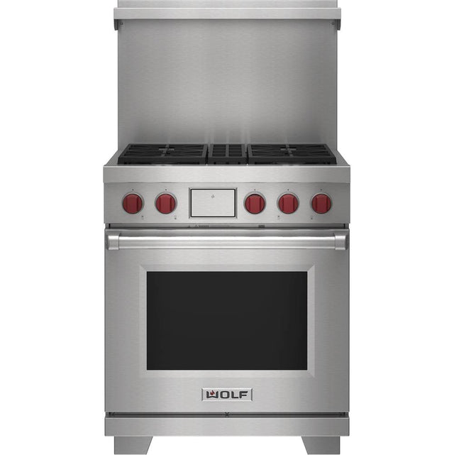 Wolf - 30'' X 20'' Dual Fuel Range Riser With Shelf