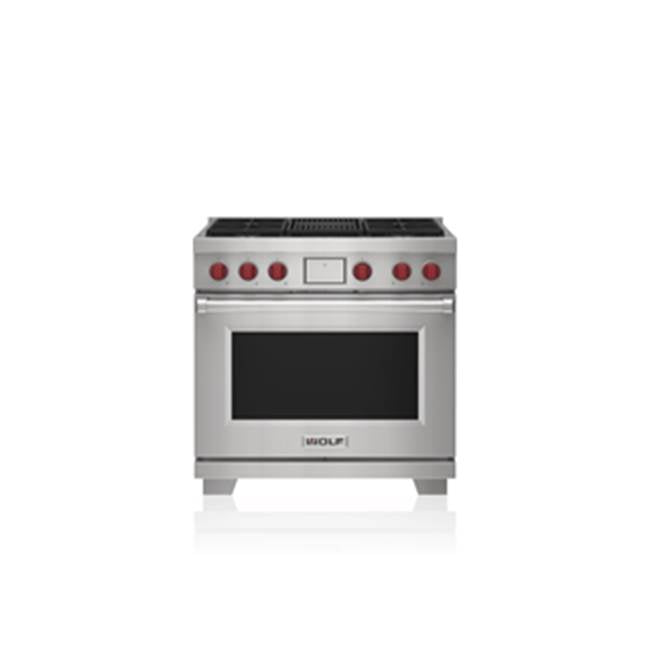 Wolf - 36' Dual Fuel Range - 4 Burners And Infrared Charbroiler - LP