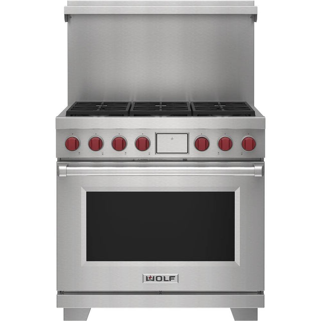 Wolf - 36'' X 20'' Dual Fuel Range Riser With Shelf