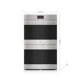 Wolf - 30'' Double Walloven, E-Series, Transitional Trim, Stainless Steel, Tube Handle