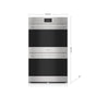 Wolf - 30'' Double Walloven, E-Series, Transitional Trim, Stainless Steel, Tube Handle