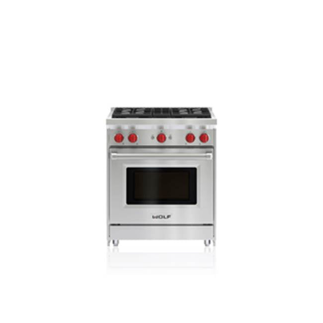 Wolf - 30'' Gas Range, 4 Burner, Lp - No Finish Group