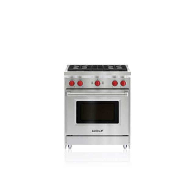 Wolf - 30'' Gas Range, 4 Burner, Lp - No Finish Group