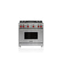 Wolf - 36'' Gas Range, 4 Burner, Charbroiler, Lp - No Finish Group
