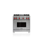 Wolf - 36'' Gas Range, 4 Burner, Griddle, Lp - No Finish Group