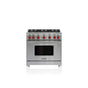 Wolf - 36'' Gas Range, 6 Burner, Lp - No Finish Group