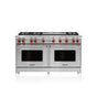 Wolf - 60'' Gas Range, 6 Burner, Double Griddle, Lp - No Finish Group