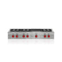 Wolf - 48'' Sealed Burner Rangetop, 6 Burner, Charbroiler, Lp - No Finish Group