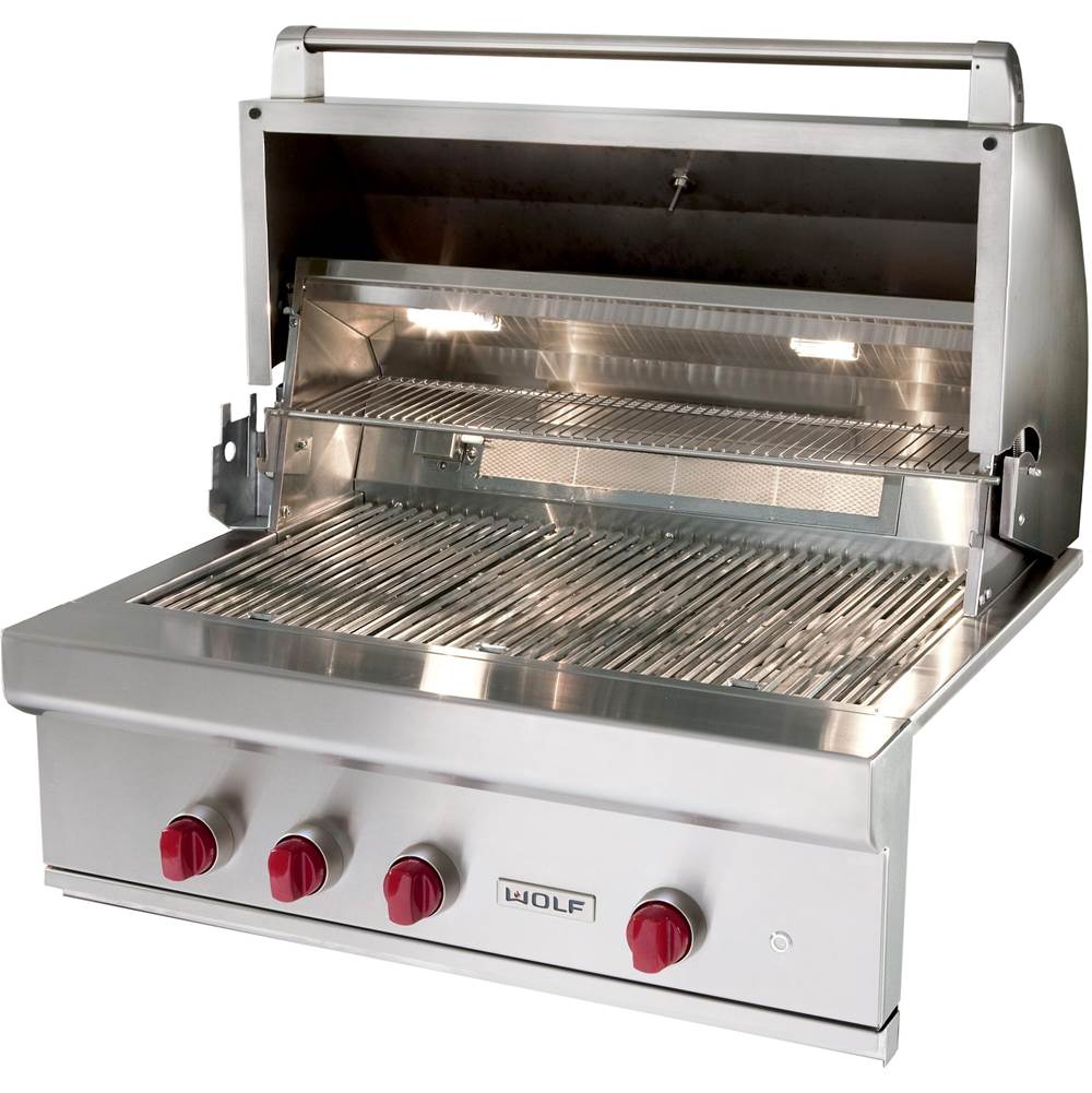 Wolf - 36'' Outdoor Grill, Ng - Stainless Steel