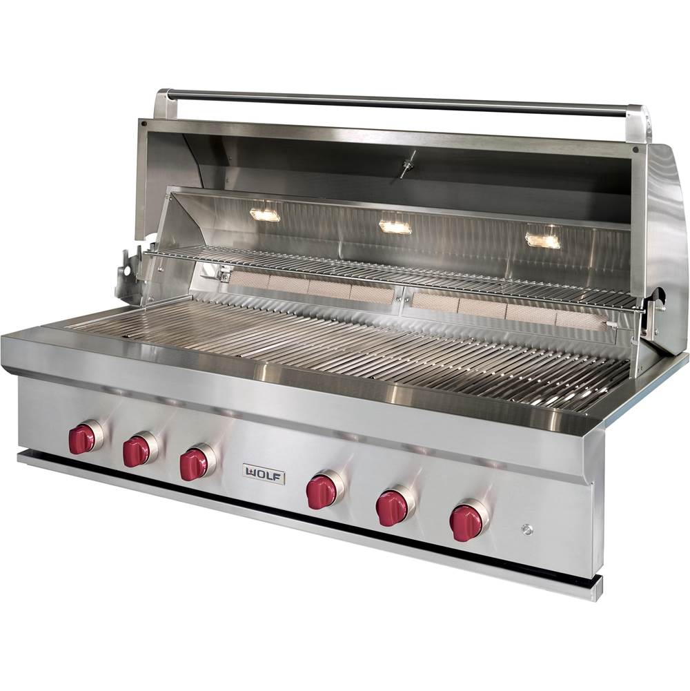 Wolf - 54'' Outdoor Grill, Ng - Stainless Steel