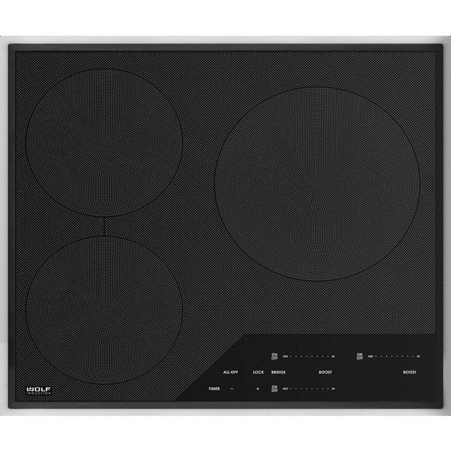 Wolf - 24'' Transitional Framed Induction Cooktop - Stainless Steel