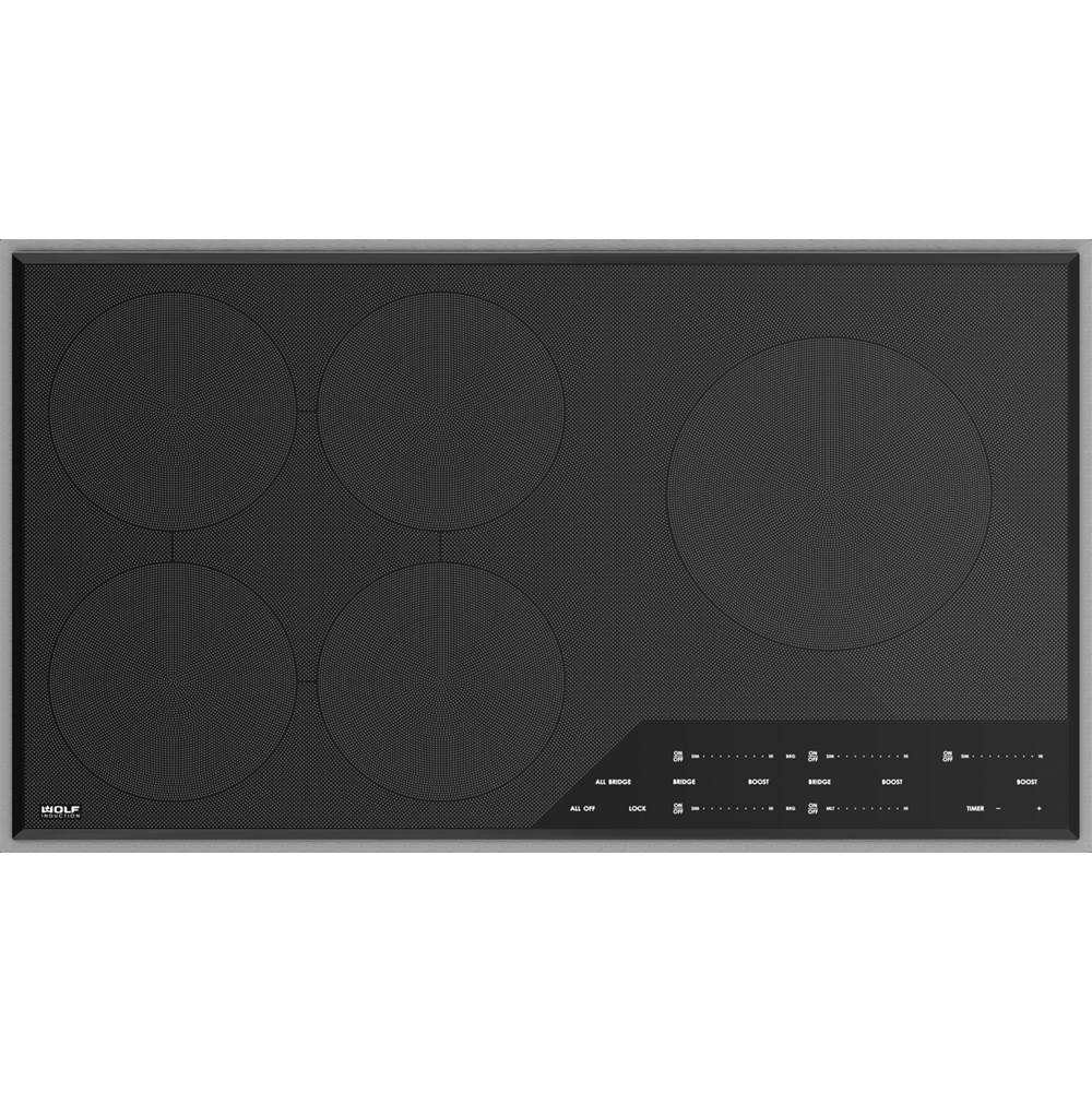 Wolf - 36'' Transitional Framed Induction Cooktop - Stainless Steel