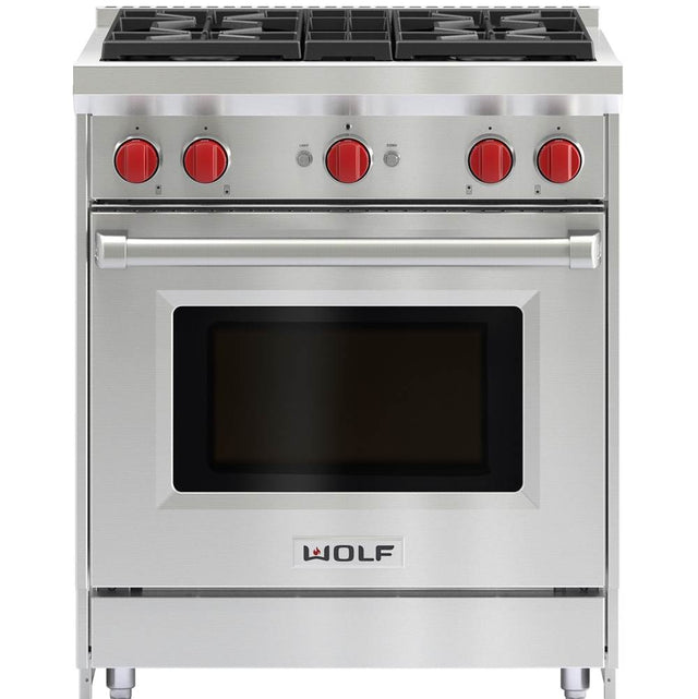 Wolf - 30'' Gas Range, 4 Burner, Ng - No Finish Group