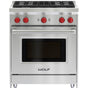 Wolf - 30'' Gas Range, 4 Burner, Ng - No Finish Group