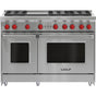 Wolf - 48'' Gas Range, 6 Burner, Griddle, Ng - No Finish Group