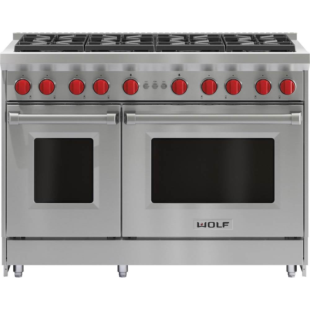 Wolf - 48'' Gas Range, 8 Burner, Ng - No Finish Group