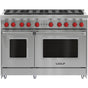 Wolf - 48'' Gas Range, 8 Burner, Ng - No Finish Group