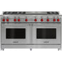 Wolf - 60'' Gas Range, 6 Burner, Double Griddle, Ng - No Finish Group