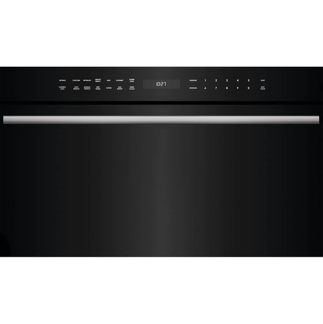 Wolf - 30'' M Series Contemporary Drop-Down Door Microwave Oven - Black