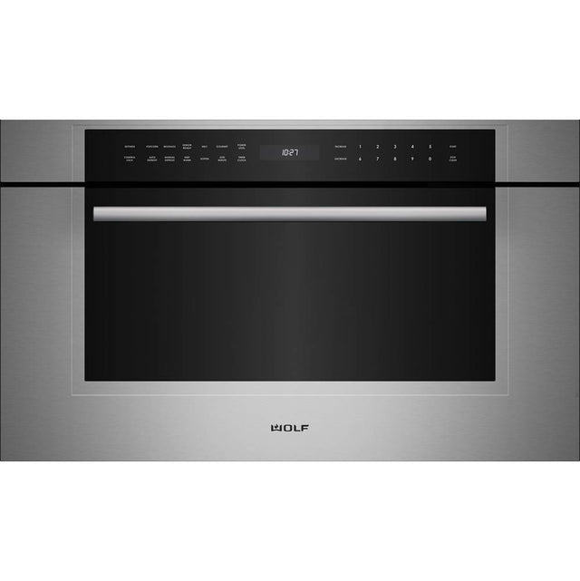 Wolf - 30'' M Series Transitional Drop-Down Door Microwave Oven - Stainless Steel