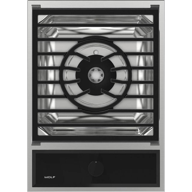 Wolf - 15'' Multifunction, Transitional Framed, Cooktop, Ng - Stainless Steel