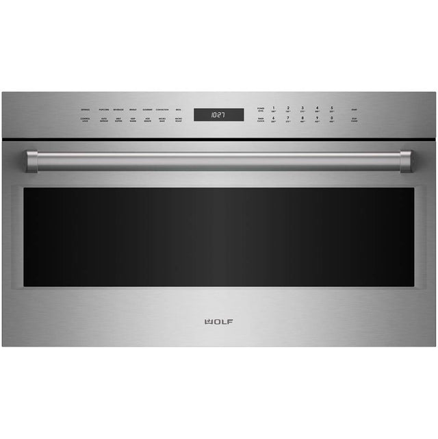 Wolf - 30'' E Series Professional Drop-Down Door Speed Oven - No Finish Group