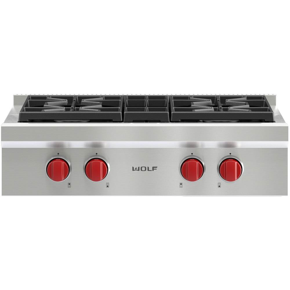 Wolf - 30'' Sealed Burner Rangetop, 4 Burner, Ng - No Finish Group