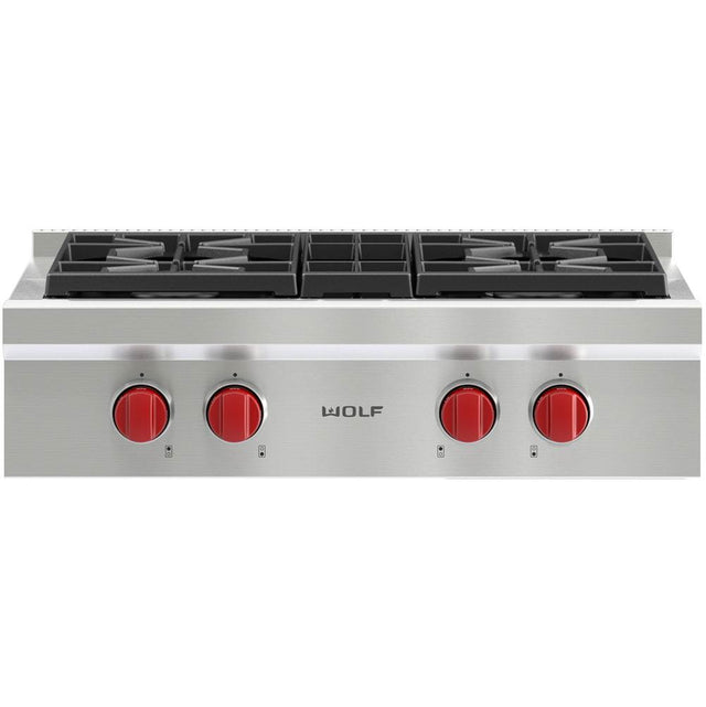 Wolf - 30'' Sealed Burner Rangetop, 4 Burner, Ng - No Finish Group