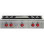 Wolf - 36'' Sealed Burner Rangetop, 4 Burner, Griddle, Ng - No Finish Group