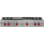 Wolf - 48'' Sealed Burner Rangetop, 4 Burner, Char & Griddle, Ng - No Finish Group