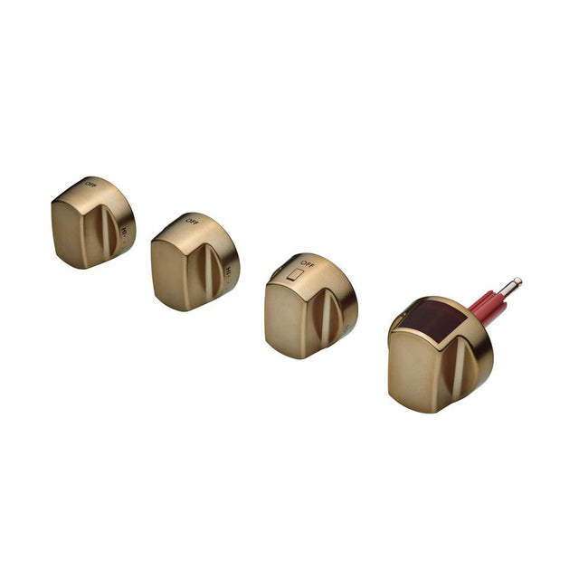 Wolf - Brushed Brass Knobs
