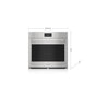 Wolf - 30'' Single Walloven, E-Series, Professional Trim, Stainless Steel, Pro Handle