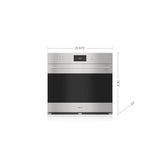 Wolf - 30'' Single Walloven, E-Series, Transitional Trim, Stainless Steel, Tube Handle