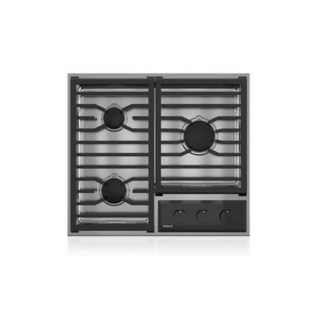 Wolf - 24'' Framed Transitional Gas Cooktop / Lp - No Finish Group