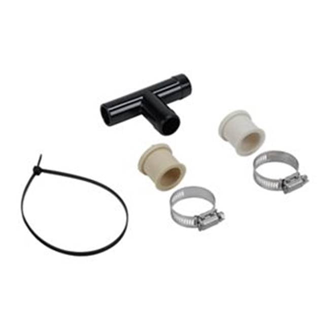 Whirlpool - Washer Siphon Break: 2 Hose Clamps, 1 Of Wire Tie, 2 Drain Hose Sleeves For Drain Hoses, Color: Black, Pkg: Bag