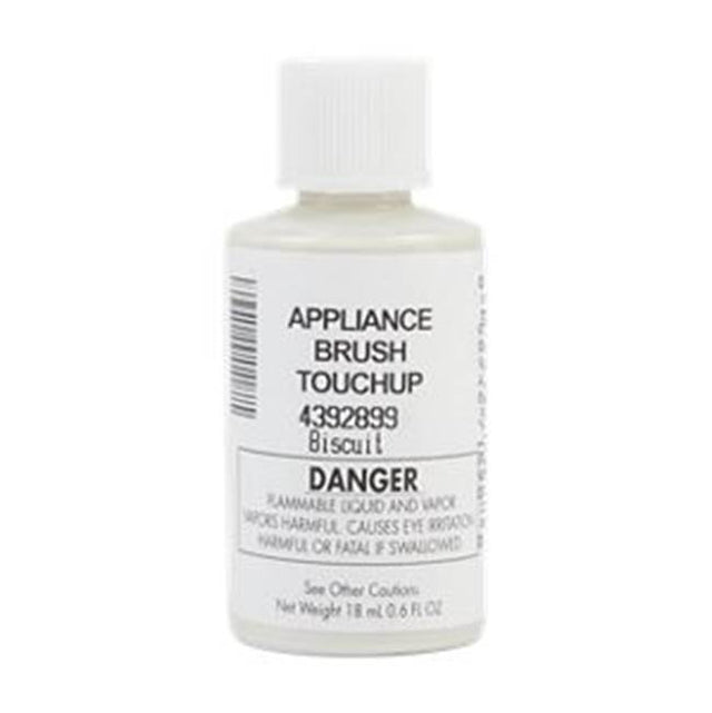 Whirlpool - Touch Up Paint: 0.6-Oz Paint Bottle W/Brush, Color Spec-, Color- Acrylic Biscuit