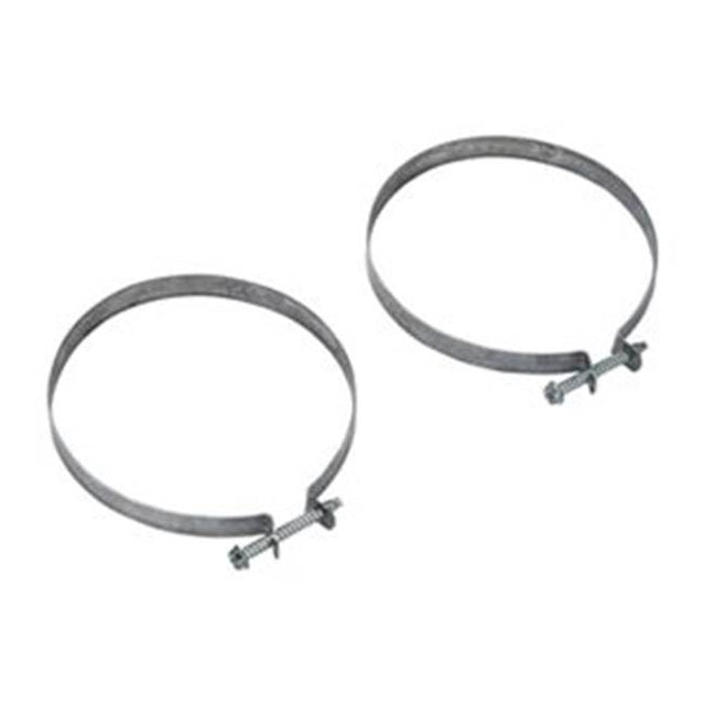 Whirlpool - Dryer Vent Kit: 4-In Stainless Steel Clamps With Phillips/Hex Head Screw - Includes 2 Clamps