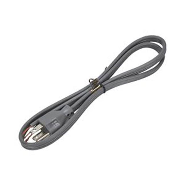 Whirlpool - Disposer Cord: 3-Ft Power Cord, 13-Amp, 120-Volt , 3-Wire, Straight Angle 3-Prong Plug, Ul-Listed, Color-Gray, Pkg-Wrap