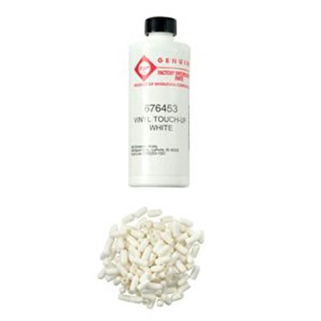 Whirlpool - Dish Rack Repair Kit: Includes White Tine Tips, Vinyl Touch Up Paint (Repairs Two Racks) Also Covers Scratches