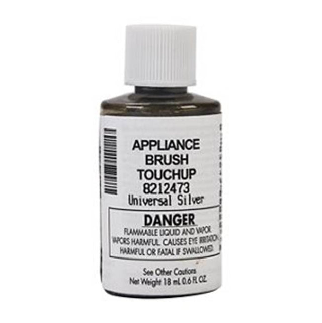 Whirlpool - Touch Up Paint: 0.6-Oz Paint Bottle W/Brush, Color Spec-, Color- Universal Silver