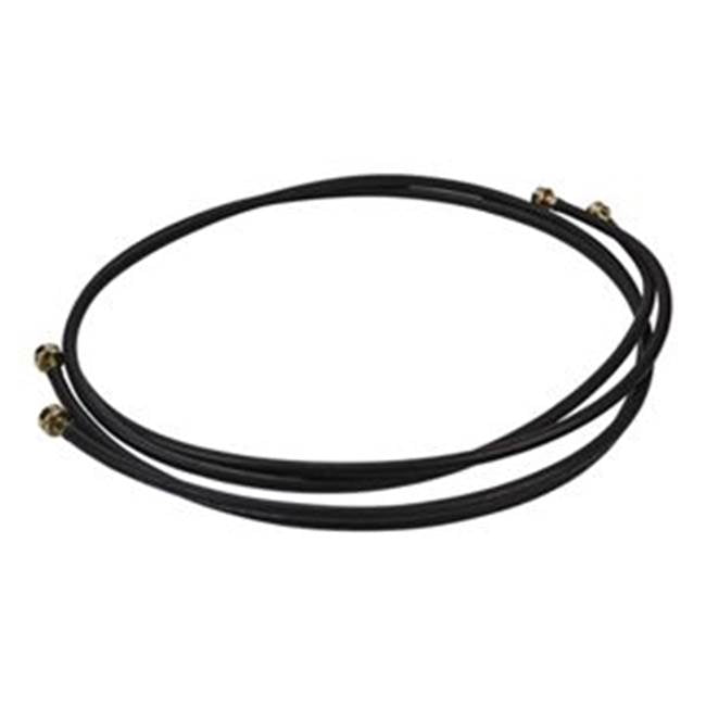 Whirlpool - Washer Inlet Hose: 2 Of 10-Ft Hot-Cold Epdm Hoses, 3/4-In Bronze Female Couplings, Pre-Installed Epdm Washers, 1000-Psi , Color-Blk, Pkg-Bag
