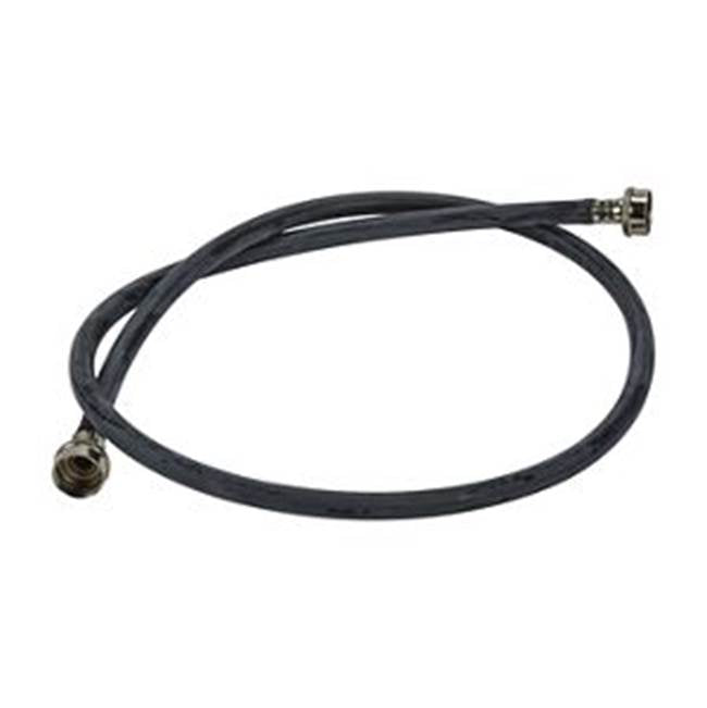 Whirlpool - Washer Inlet Hose: 24 Single 5-Ft Epdm Hoses, 3/4-In Bronze Female Couplings, Pre-Installed Epdm Washers, 1000 Psi, Color-Blk -Carton