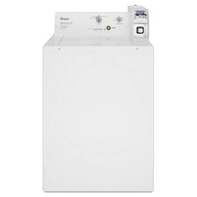 Whirlpool - Commercial Top-Load Washer, Coin Equipped - White
