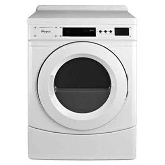 Whirlpool - 27'' Commercial Gas Front-Load Dryer, Non-Vend - White